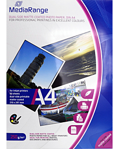 MediaRange inkjet papier dubbelzijdig matte-coated A4, 250 g
