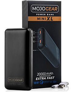 MOJOGEAR MINI XL 20.000 mAh EXTRA FAST powerbank