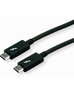 OP=OP ROLINE Thunderbolt™ 3 kabel, 20G, 5A, M/M, zwart, 2 m